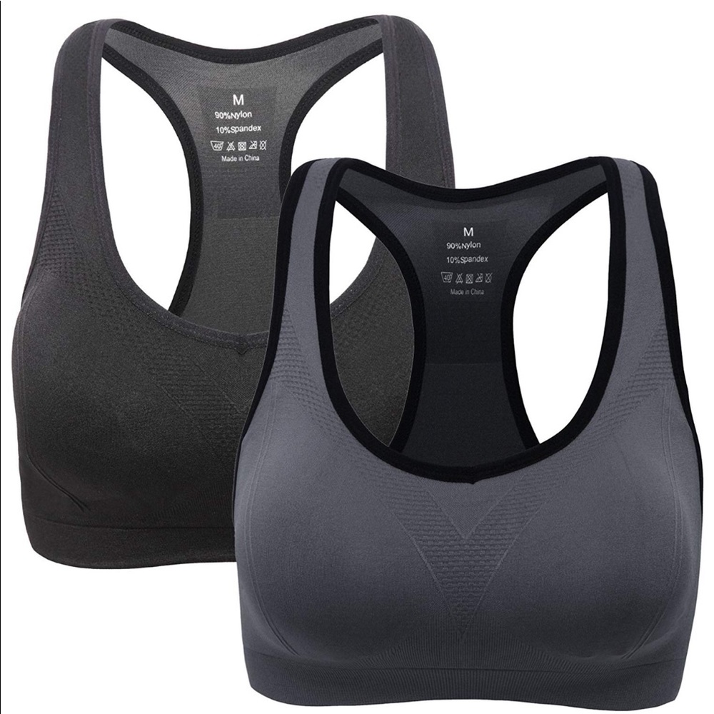 SET OF TWO High Impact Sports Bras